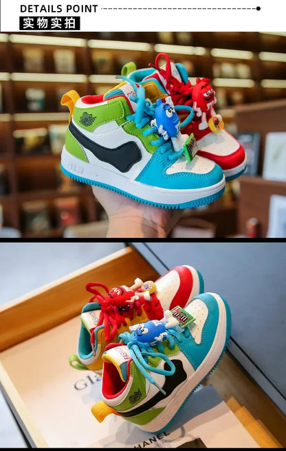 Four Seasons New Kids Sneaker Mandarin Ducks Shoes Children Basketball Boys Sports Running Shoes for Girls Casual Board Shoes