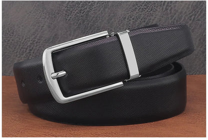 Fashion belts young men pin buckle genuine leather cowhide Waistband high quality white casual jeans ceinture homme B650