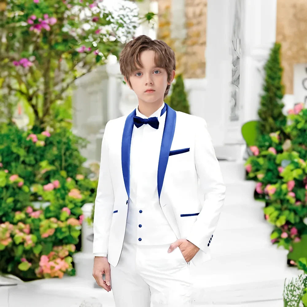 Hot Sale Boys Slim Fit Suit 2 Pieces Piano Performance Wear,Chic Shawl Lapel Tuxedo For Party,Plus Size Suit Set Toddler 2-20T