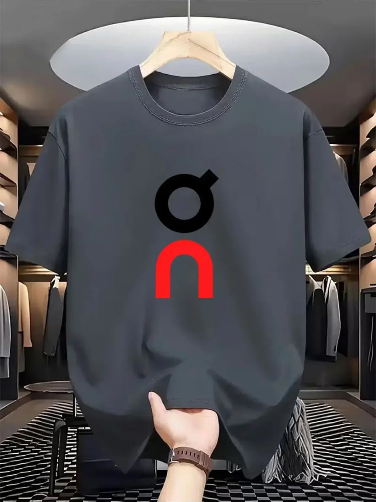 Men's Casual Printed Cotton T-Shirt Premium High Quality Soft Breathable Solid Color Tee Shirt Stylish Unique Logo Graphic