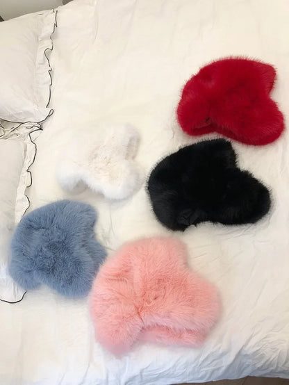 Fluffy Imitation Mink Fur Bomber Hats Men's Autumn and Winter Korean Version Plush Pilot Hat Female Ins Blogger Cycling Cold Hat
