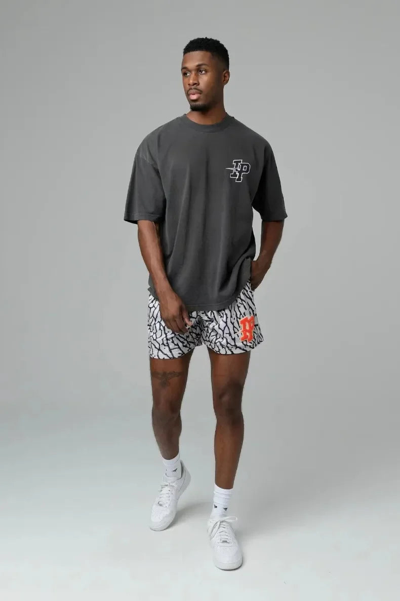 Mens Clothing IP Trend Casual Shorts Summer Fitness Sports Mesh Breathable Quick Dry Short Pants Man Beach Basketball Sweatpants