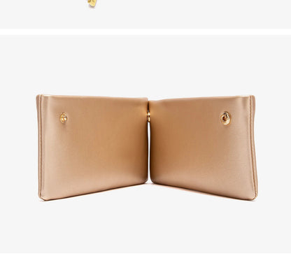 Retro and Versatile Solid-color Fashion New Women's Rectangular Clutch Minimalist Classic Letter-style Cardholder
