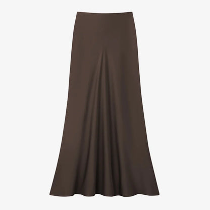 AS AW25  classic high quality Satin skirt adjustable waist skirt all season woman clothing