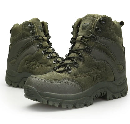 New Men Tactical Boots Army Breathable Desert High Quality Unisex Waterproof Male Hunting Boots Ankle Work Climbing Hiking Shoes