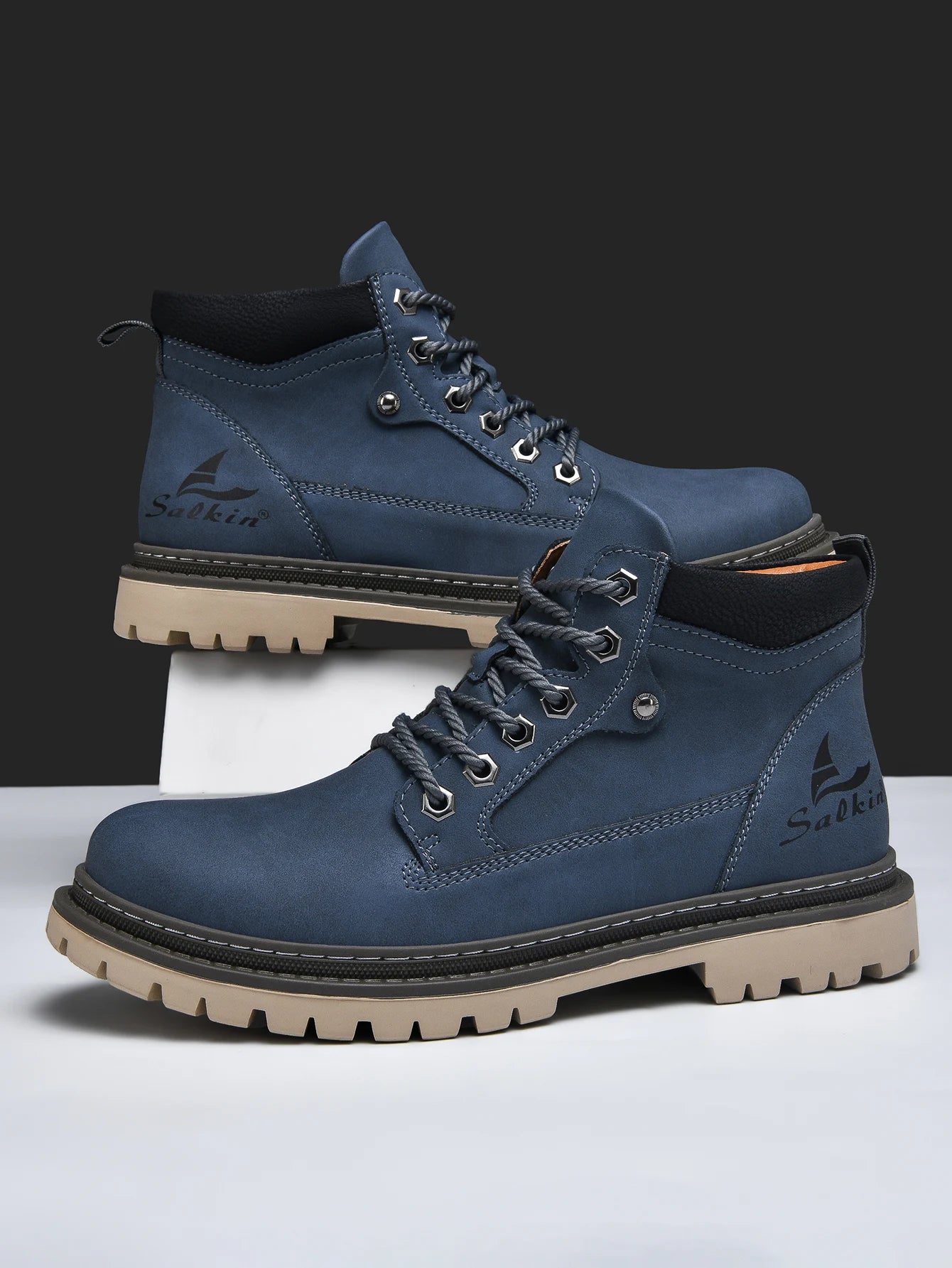 Handmade Men Boots Autumn Outdoor Hiking Boots Ankle Winter Leather Shoes Sneakers Hombres Botas High Top Footwear Anti Slip