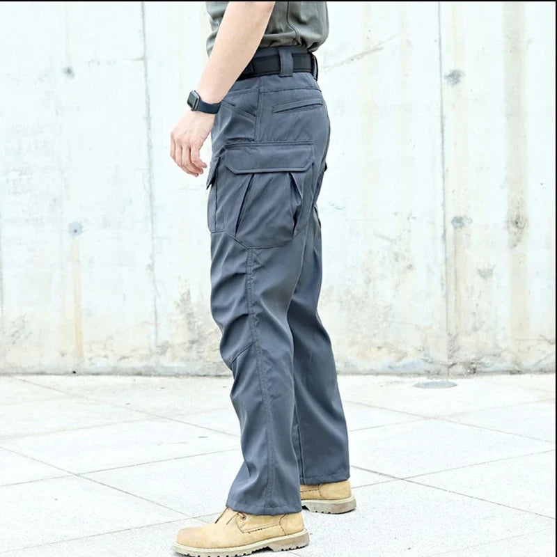 Men's Military Tactical Casual Pants Waterproof Combat Cargo Trousers Multi-pocket Casual Pant Outdoor Training Overalls Male