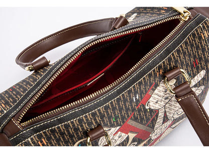Colorful Print Design Spacious New-Style Women's Tote Bag Unique Prints Fashionable Women's Clutch Bag