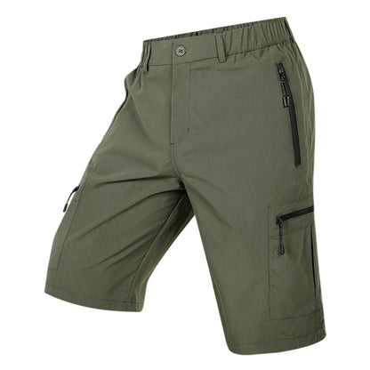 Summer Quick Dry Cargo Shorts Mens Lightweight Work Cargo Shorts Multi Pockets Waterproof Outdoor Hiking Fishing Shorts Male