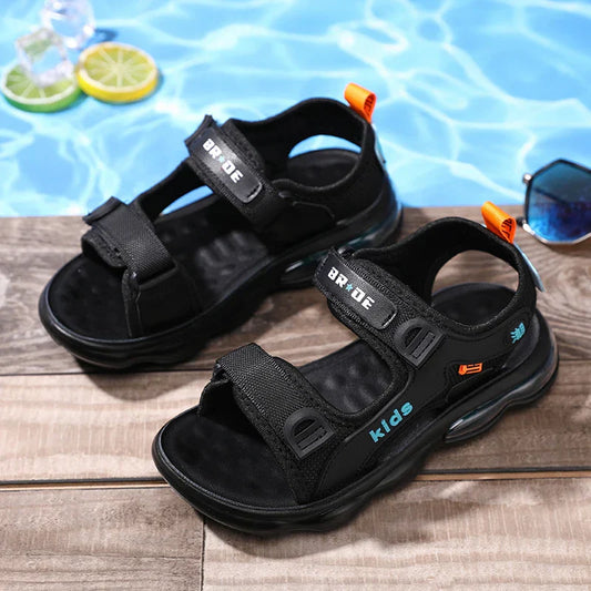 A pair of children's summer open-toe sandals, air-cushioned shock-absorbing and rebound outdoor beach shoes, sizes 32-42,TL-1921