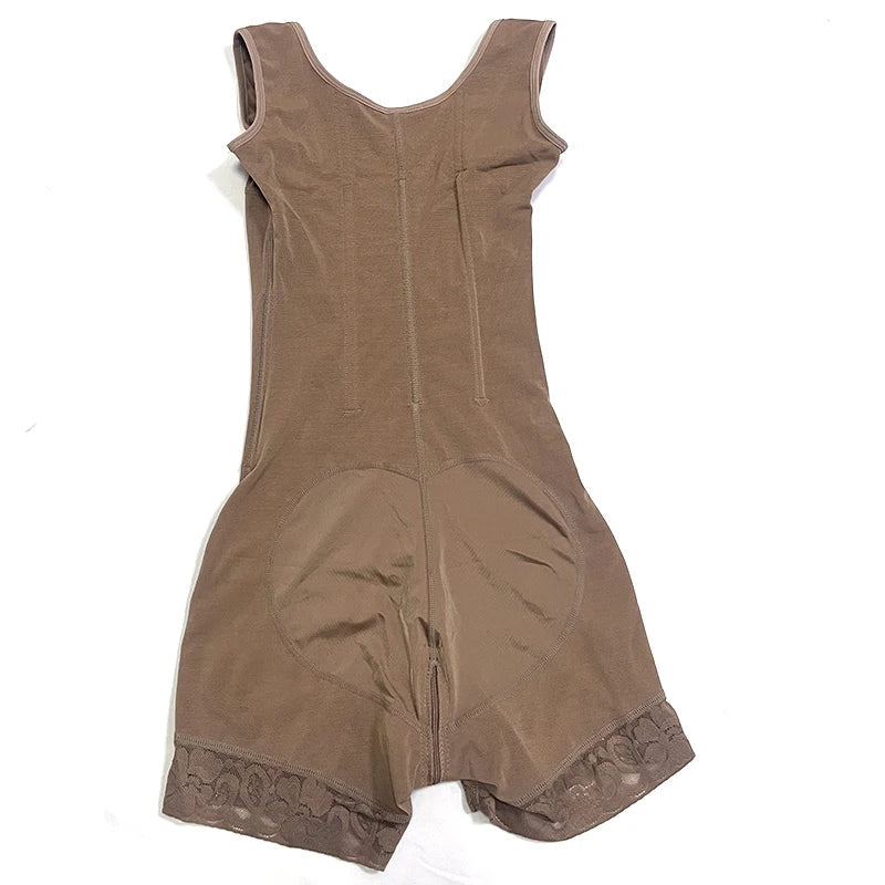 Fajas Shapewear Bodysuit Body Shaper Women 9-bone High Compression Girdles Double Tummy Control Full Body Open Crotch