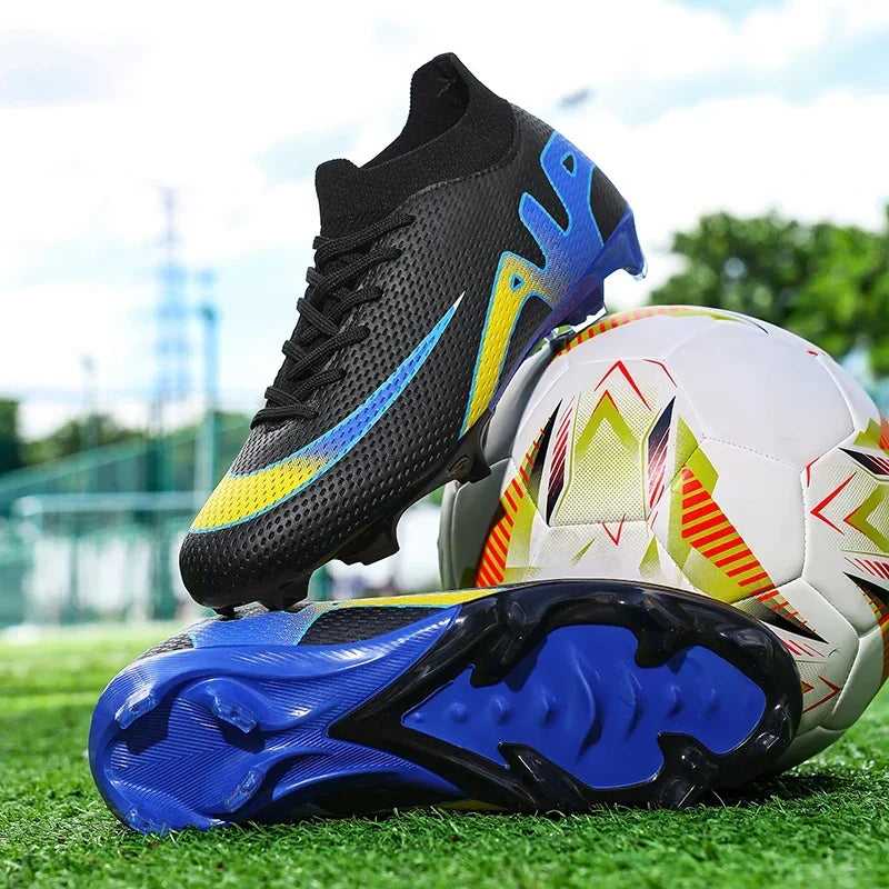 New Men Soccer Shoes Futsal Grass Cleats High-top Football Boots Non-Slip Sneakers High-quality Match Indoor Hot-selling Outdoor