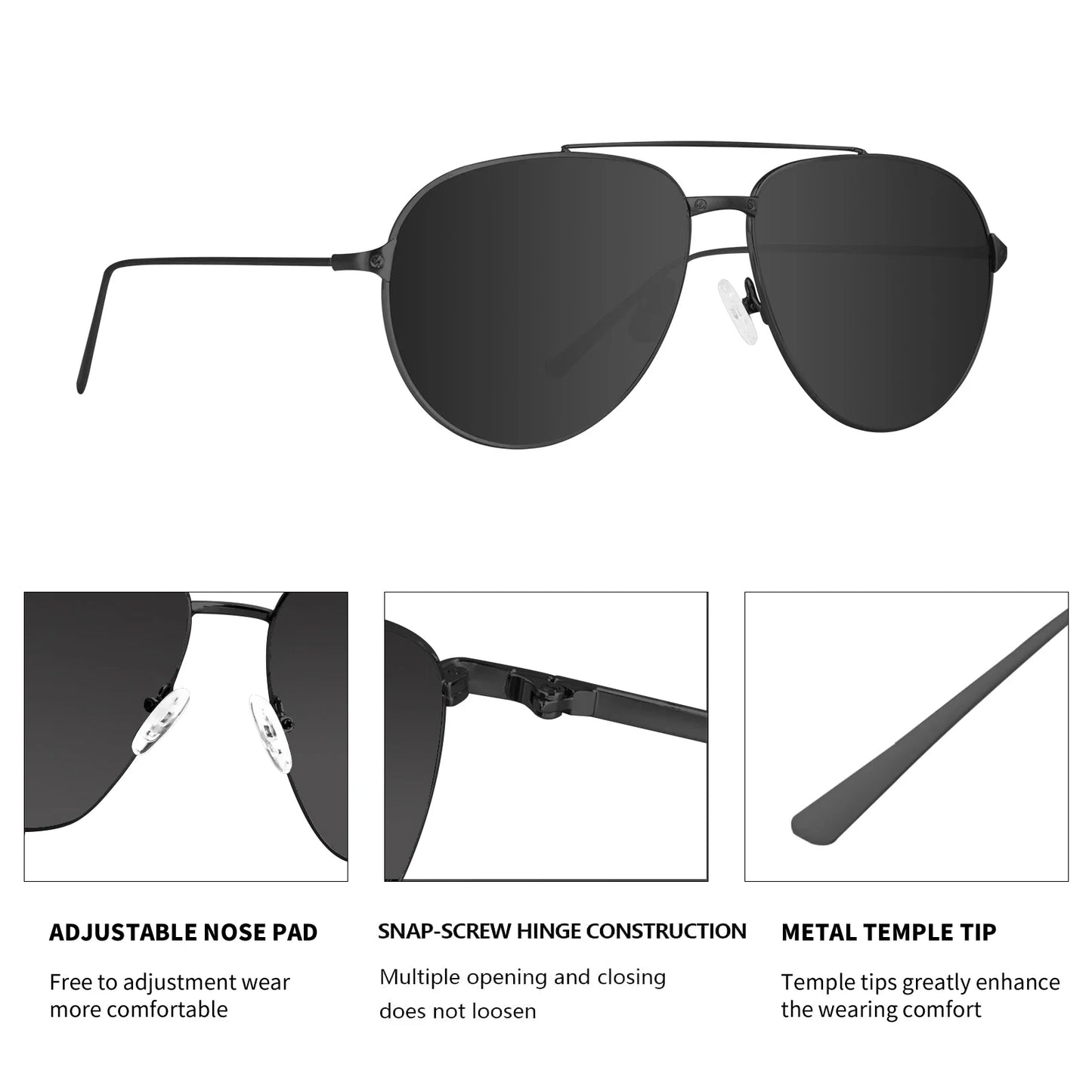 Polarized Sunglasses for Men with Big Wide Heads  XXL Size Extra Large Metal Glasses gafas de sol hombre 8223