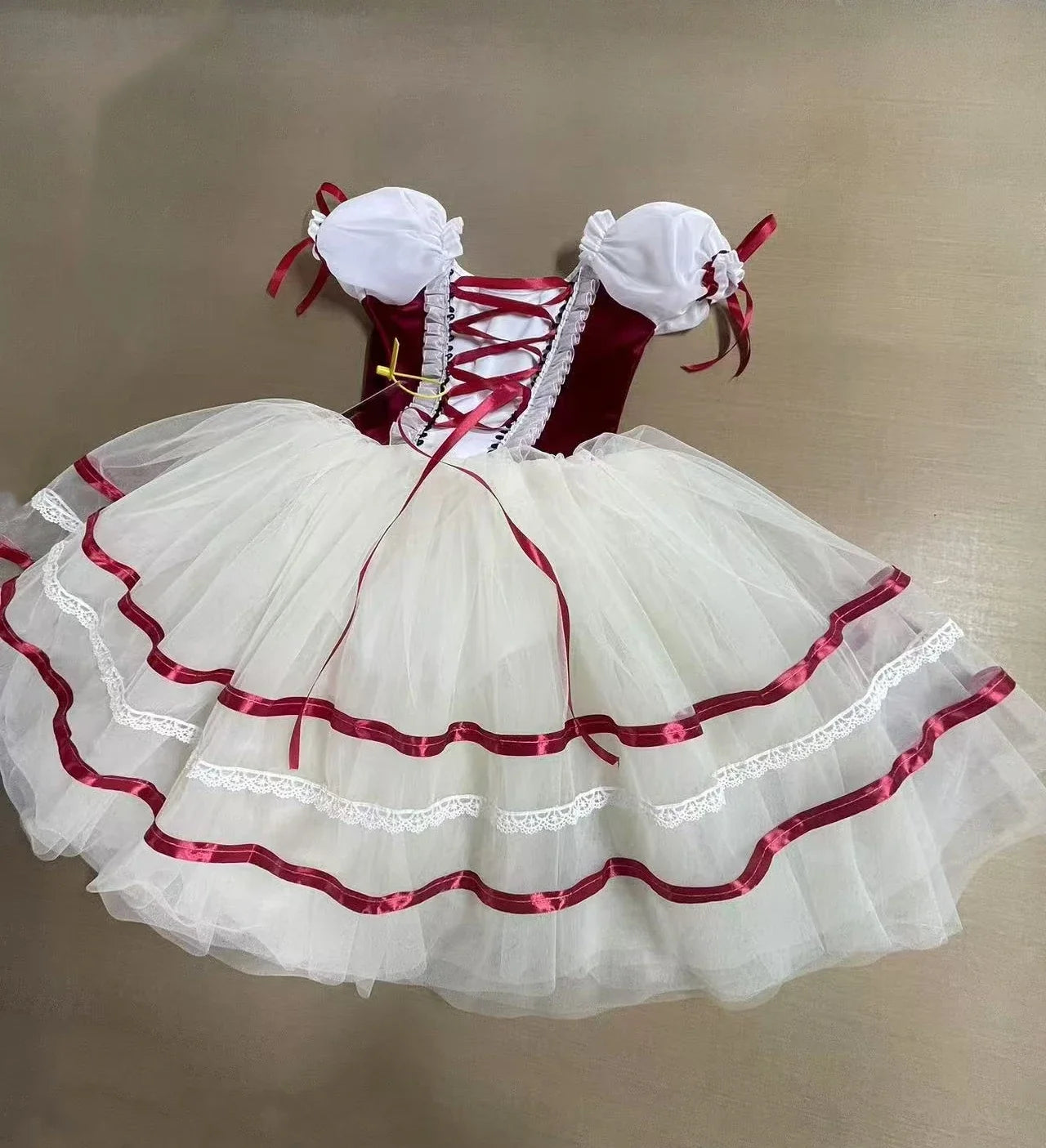 Adults Women Girls Long Ballerina Dress Kids Child Giselle Performance Swan Dance Costume Red Romantic Tutu Ballet Skirt Clothes
