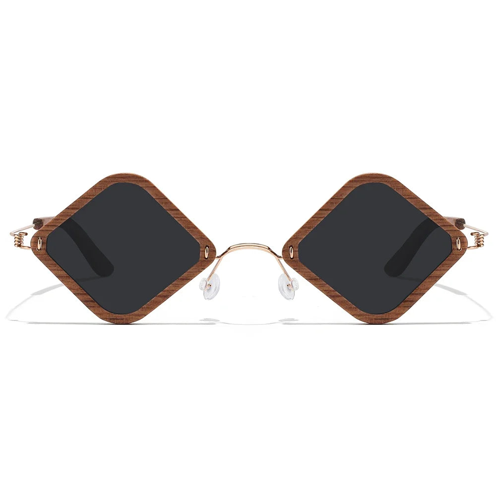 Wooden Aduit Sunglasses Brazilian rosewood Handmade Polarized Glasses Mirror Coating Lenses Eyewear With Gift Box 2105
