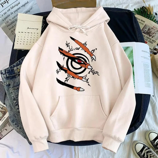 Anime Kurama Manga Printed Hoodies for Men Women Hooded Pullover Oversized Comfortable Sweatshirts Tops