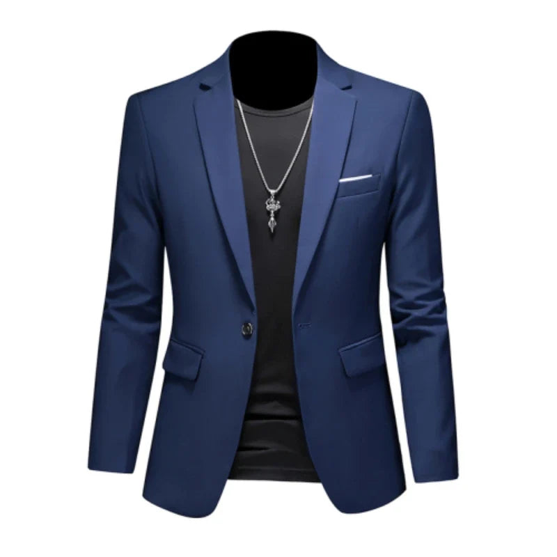 15-color boutique fashion suit 6XL men's slim groom wedding suit jacket business office suit casual solid color suit jacket