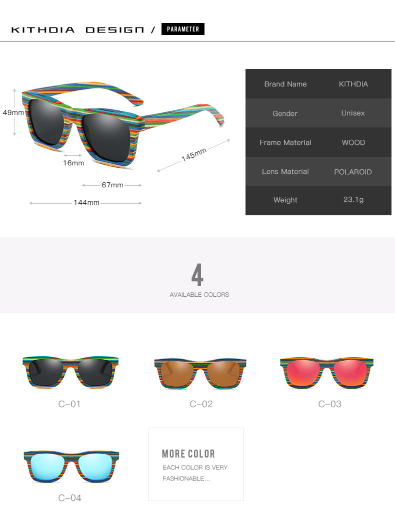 Natural Bamboo And Wooden Sunglasses VIP Manual Polarized Glasses Luxury Brand Environmental Degradable Glasses Gift Box
