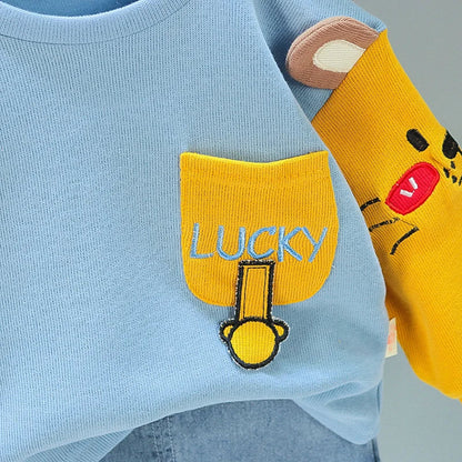 New Spring Autumn Baby Girls Clothes Children Boys Fashion T-Shirt Pants 2Pcs/Sets Toddler Casual Cotton Costume Kids Tracksuits