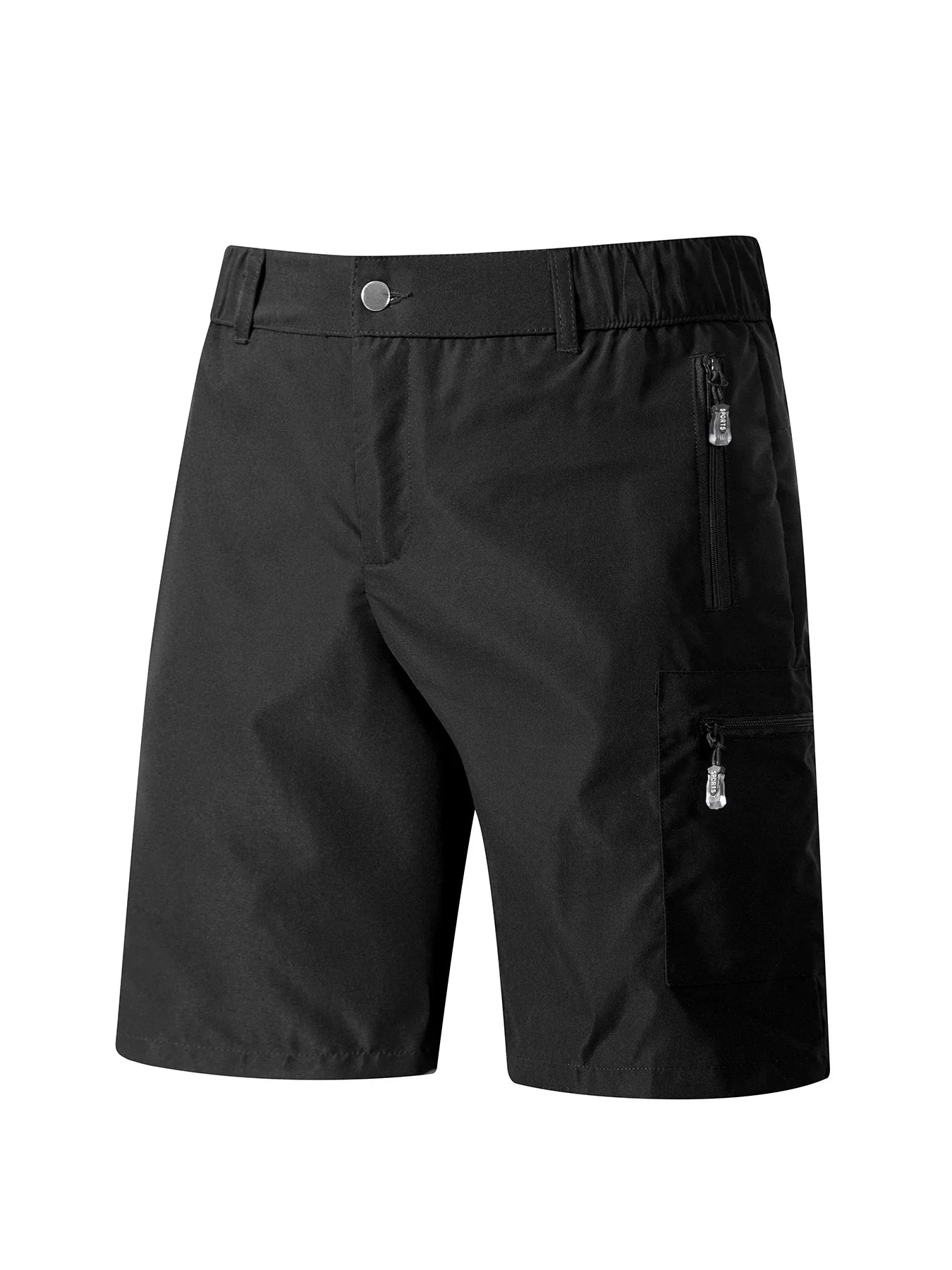 Men's Casual Shorts Business Social Quick Dry Shorts Breathable Relaxed with Zip Pocket Design Solid Color Shorts Streetwear