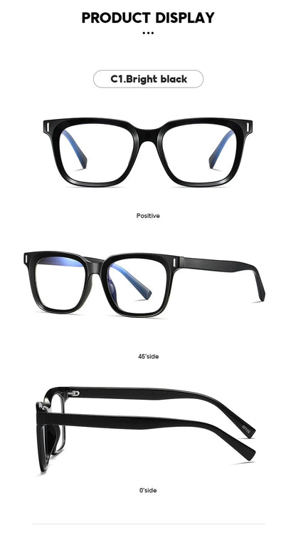 Men's Anti Blue Light Reading Glasses Brand Design Myopia Prescription Glasses Men Simple Optical Eyewear Glasses Frame