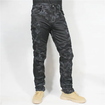 New PK719 Upgrade Model Motorcycle Summer Riding Jeans With Breathable Net Knight CE Certification Equipment Anti-fall Pants