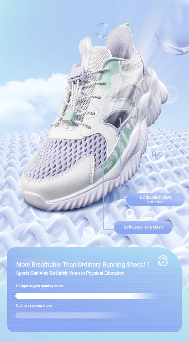 Light Oxygen Unisex Running Shoes  Spring Shock Absorption Lightweight Breathable Teenager's Sports Shoes 676216119185