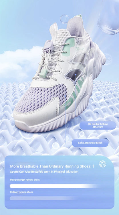 Light Oxygen Unisex Running Shoes  Spring Shock Absorption Lightweight Breathable Teenager's Sports Shoes 676216119185
