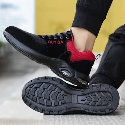 35-50 Air Cushion Working Shoes For Men Anti-Smashing Steel Toe Puncture Proof Construction Safety Shoes Sneakers Male Footwear