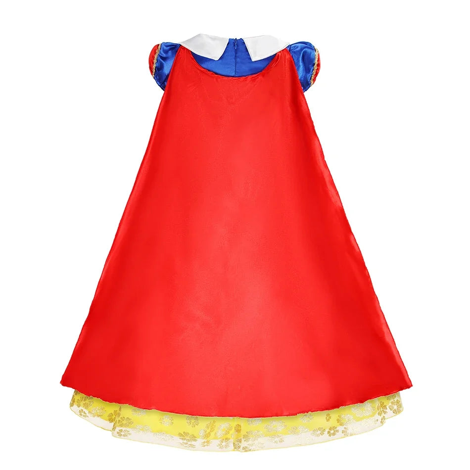 Girls Snow White Dress Kids Princess Dress Up Costumes Toddler Snow White And Huntsman Cosplay Clothing Birthday Party Outfits