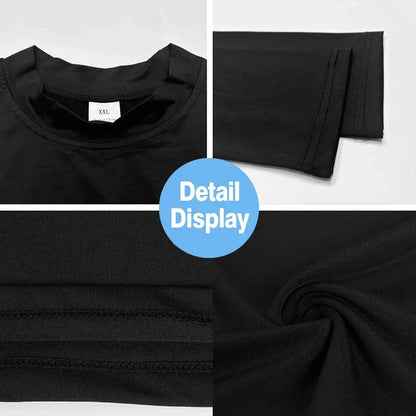 Men Running T-shirts Compression Long Sleeve Sport Shirts Fitness Tight Training Jogging Tees Gym Sportswear Quick Dry Rashgard