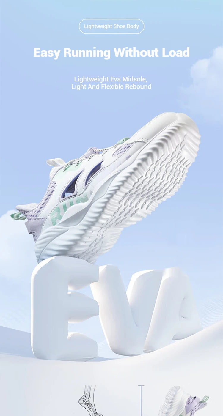 Light Oxygen Unisex Running Shoes  Spring Shock Absorption Lightweight Breathable Teenager's Sports Shoes 676216119185