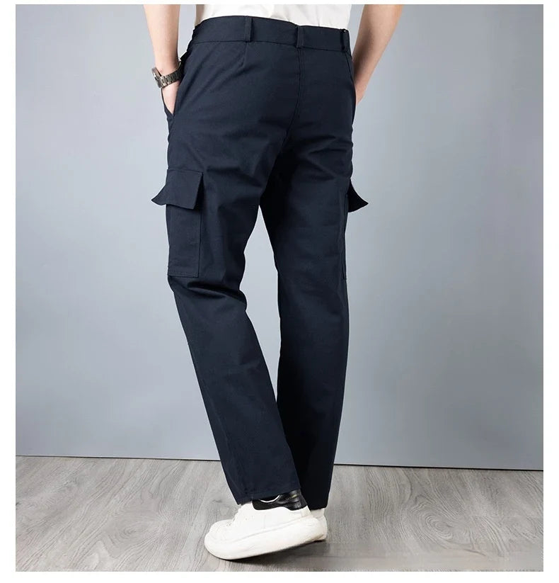 Spring and Autumn Men's Wear Resistant Crotch Work Pants Straight Leg Labor Protection Pants Factory Workshop Camouflage Pants