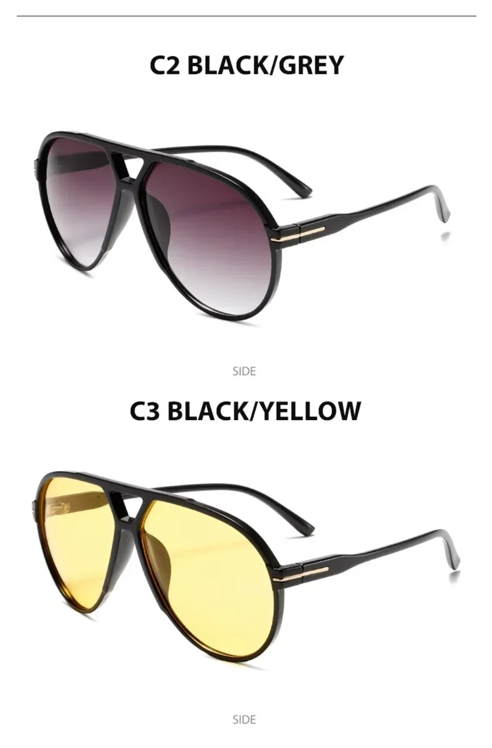 Fashion Designer Inspired Sunglasses Men Women Vintage Oversized Pilot Sun Glasses Retro Gafas Lentes De Sol Hombre Mujer