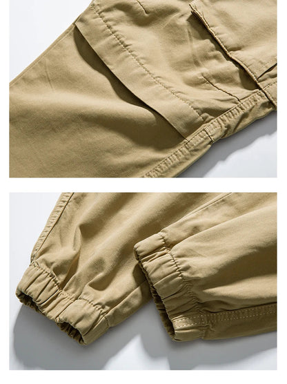 Korean Streetwear Tactical Cargo Pants Japanese Harajuku Casual Plus Size Harem Joggers Men Clothing Multi-Pocket Trousers Male