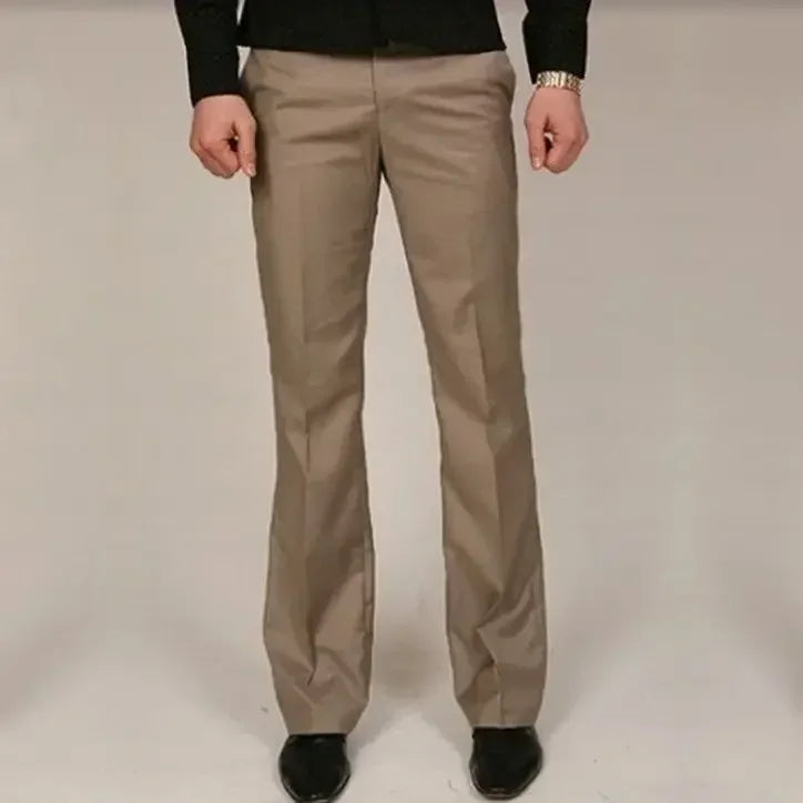 Brown Plus Big Size Male Suit Trousers Straight Men's Summer Pants Up Elegant 2025 Korean Style Clothes Classic Reviews Many