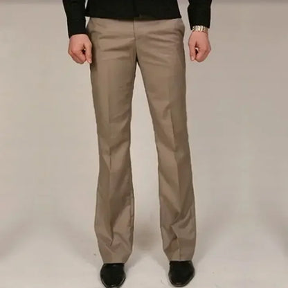 Brown Plus Big Size Male Suit Trousers Straight Men's Summer Pants Up Elegant 2025 Korean Style Clothes Classic Reviews Many