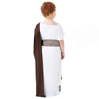 Ancient Greek Myth Child Kids Gods of Sea Poseidon Costume for Boys Carnival Halloween Week Fancy