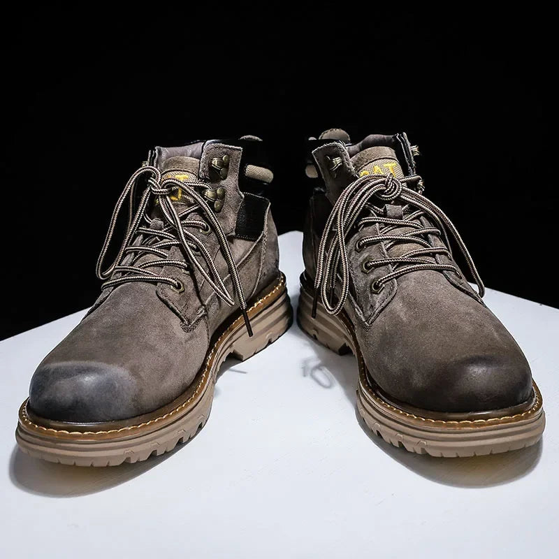 Hot Selling Winter Men Snow Boots High-quality Classic High Top Outdoor Hiking Shoes Anti Slip Thick Soled Practical Work Shoes