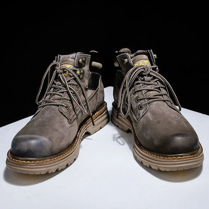 Hot Selling Winter Men Snow Boots High-quality Classic High Top Outdoor Hiking Shoes Anti Slip Thick Soled Practical Work Shoes