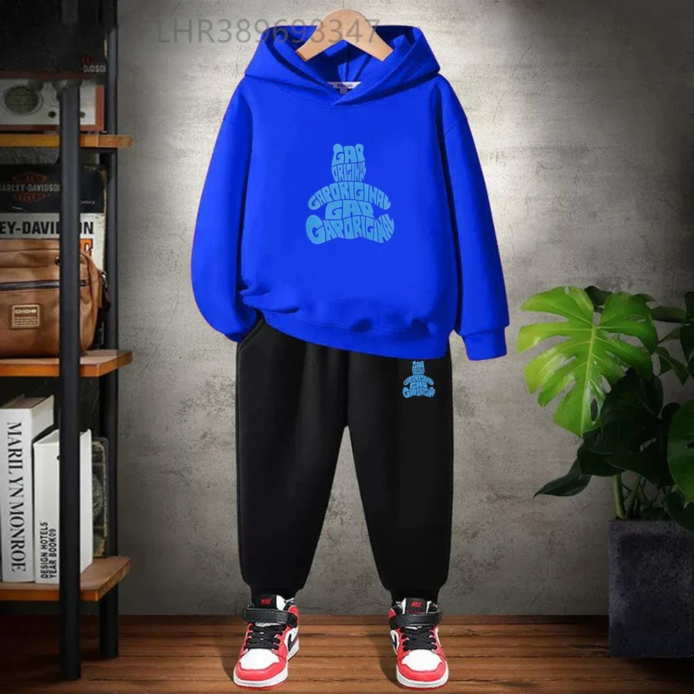 Children's Hoodies Suit Suitable Girls Boy Black Small Bear Brand Print Age 3-12 Coat Toddler Long Sleeves Leisure Clothing
