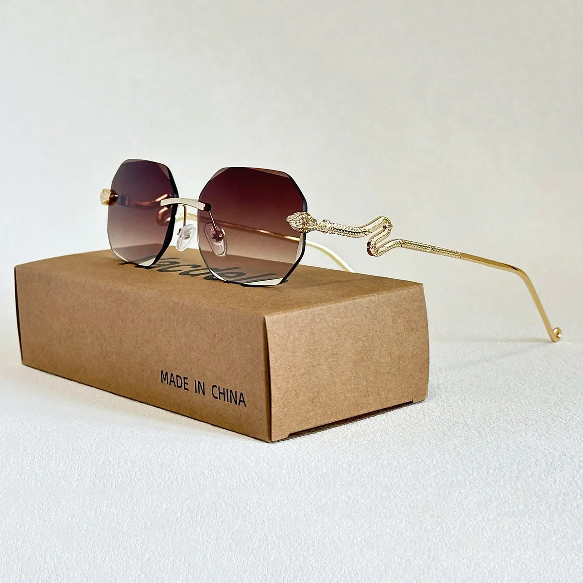 Fashion Rimless Sunglasses Women 2026 Oval Glasses Luxury UV400 Protection Dropshipping Lentes De Sol Mujer Lunette Soleil Femme