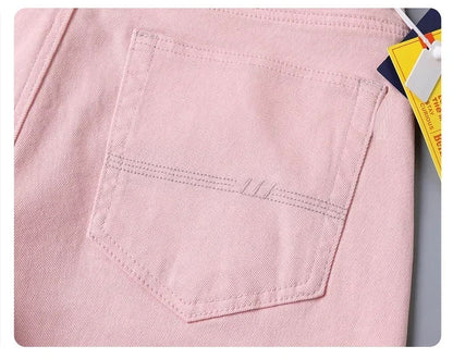 5 Colors 98% Cotton Stretchy Jeans Men's Mid-waist Straight Pencil Denim Trousers Brand Clothing Personality Fashion Male Pants