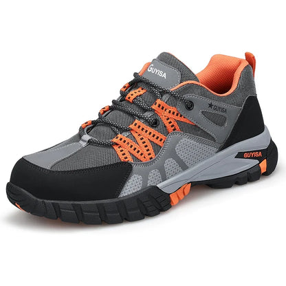 Men Steel Toe Safety Shoes Indestructible Construction Working Shoes Protection Male Footwear Breathable Hiking Industry Boots