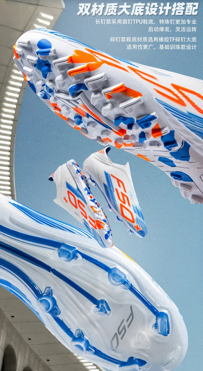 High Quality Mens Football Boots F50 Boys FG/TF Training Studded Fast Soccer Cleats Pro Non Slip Football Shoes for Man 35-45