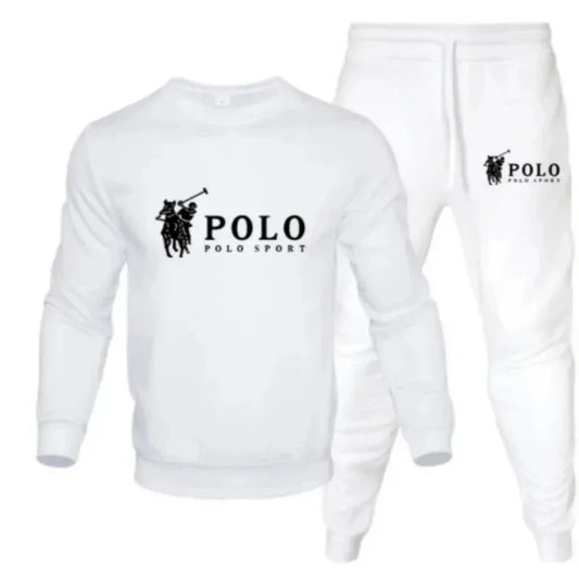 Men's autumn and winter set of round-neck sweatshirts and jogging pants, fashionable for autumn and winter, fitness and casual