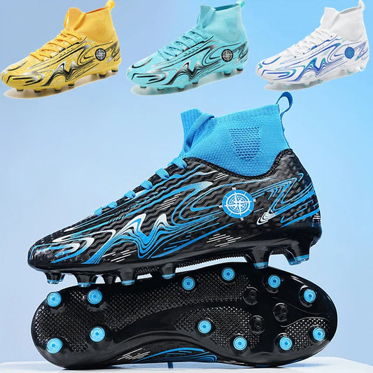 Children Professional Soccer Boots Non-slip Kids Football Shoes Outdoor Sock Boys Sport Futsal Match Training Sport Sport Sneake