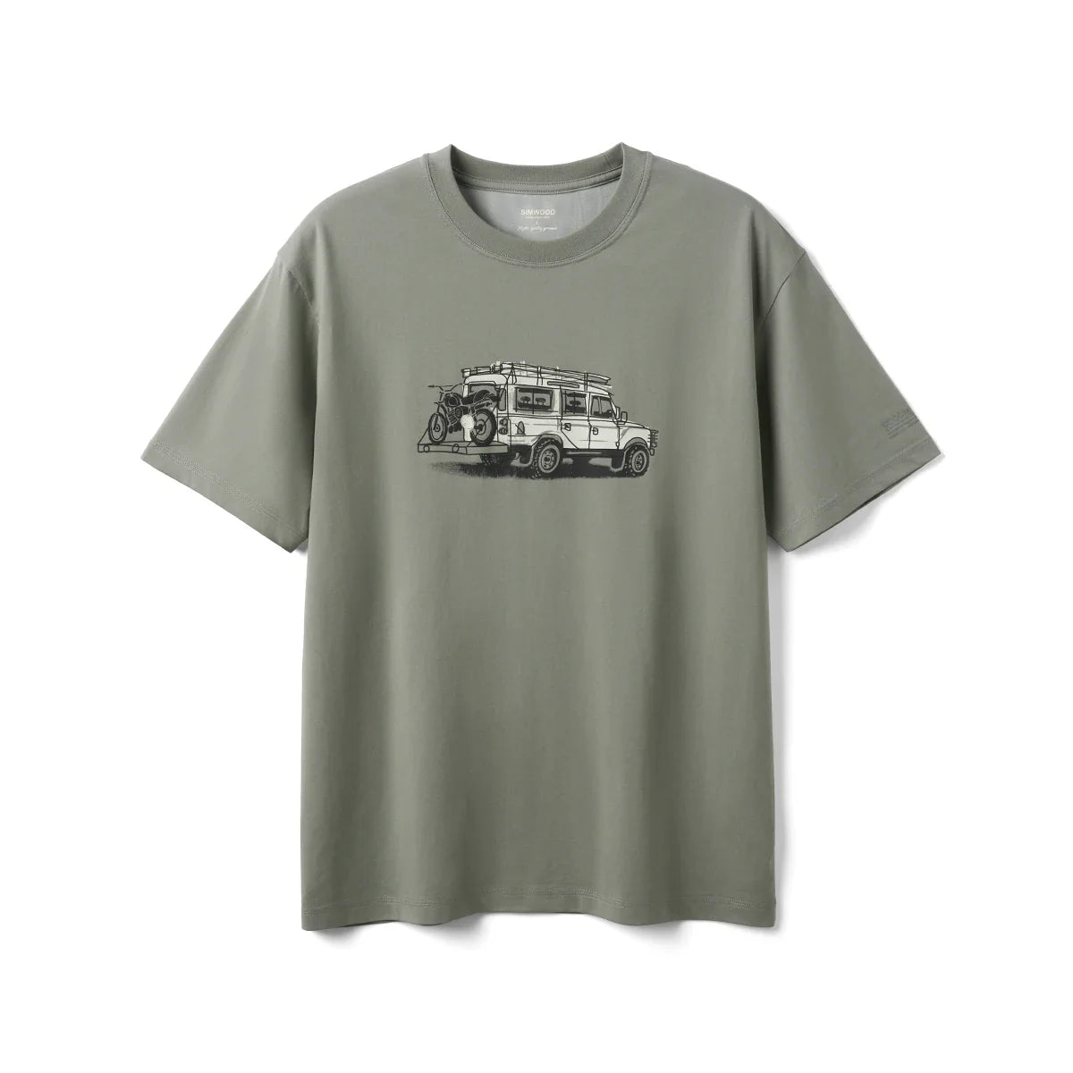 2026 Summer New Oversize 200gsm Coolmax Breathable Moisture Wicking Fabric T-shirts Men Car Print Plus Size Tops