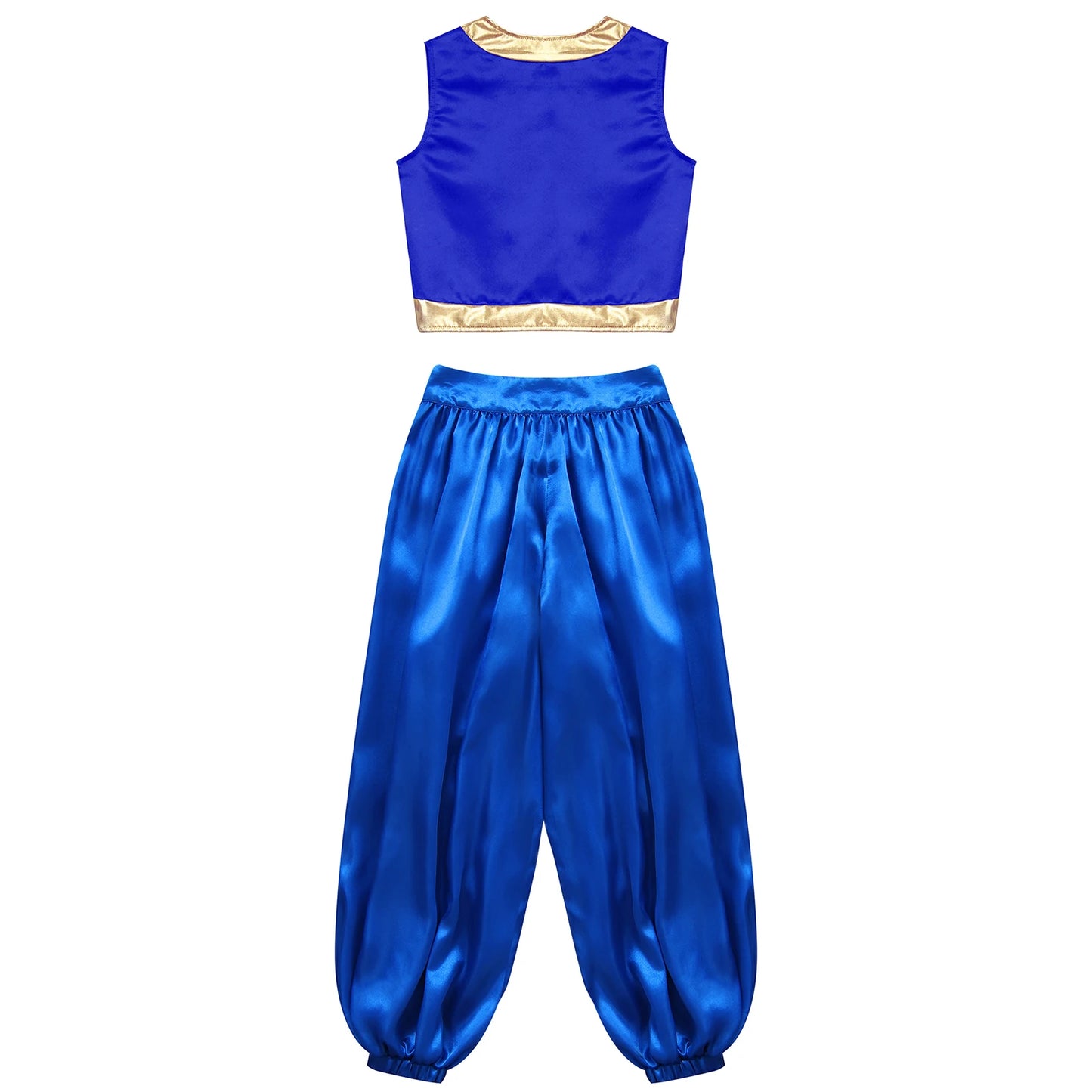 Girls Boys Fancy Dress-up Costume Arabian Costume Prince Role Playing Outfits Carnival Rave Party Suit Halloween Cosplay Costume