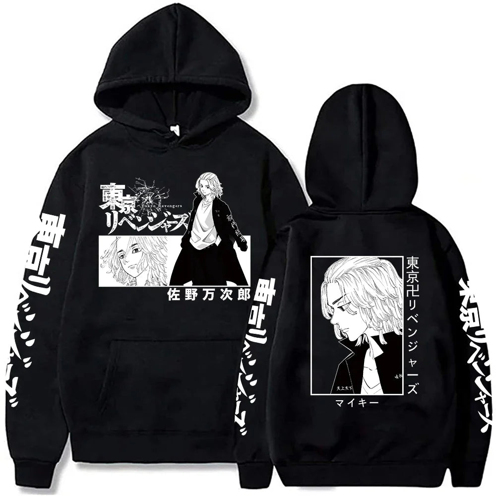 Tokyo Revengers Anime Sweatshirt Manjiro Sano Mickey Printed Hooded Men Women Street Hoodies Harajuku Streetwear Male Pullover